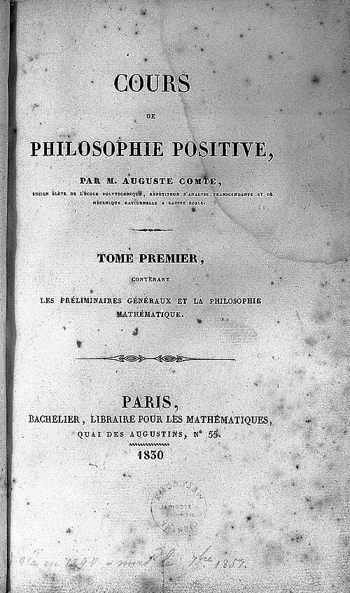 Course in Positive Philosophy